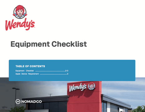 5-Equipment Checklist Wendys